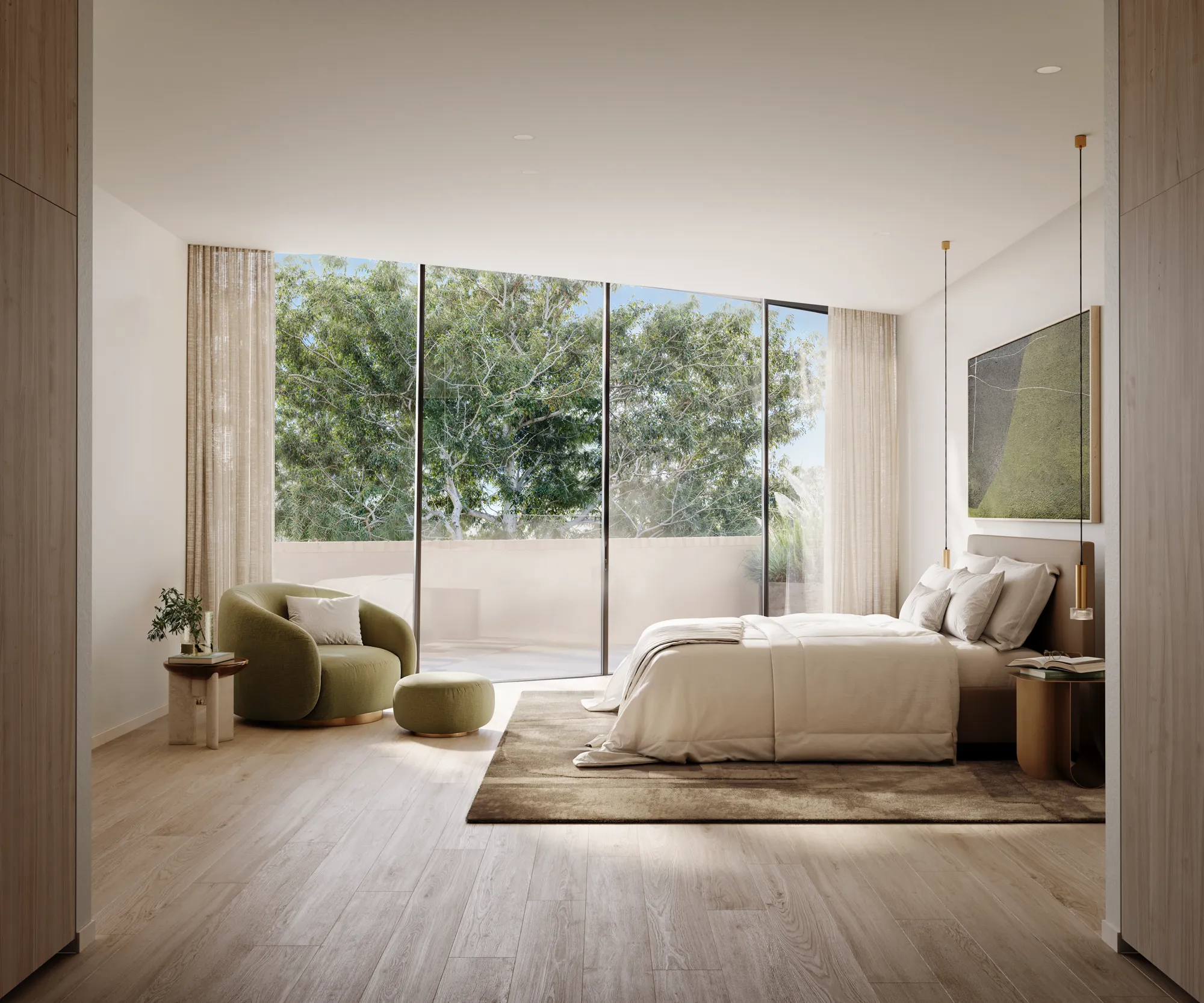 Interior lifestyle still rendered by Darkroom Studio